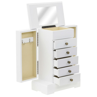 Omarica za nakit z ogledalom MDF 25x13,5x34 cm