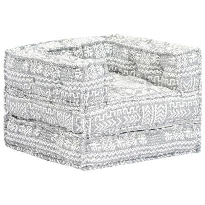 Modularni tabure svetlo sivo blago