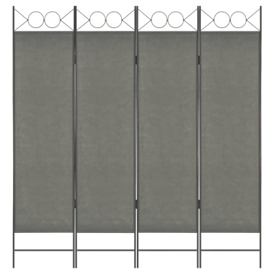 Paravan 4-delni antracit 160x180 cm