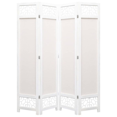 Paravan 4-delni krem 140x165 cm blago