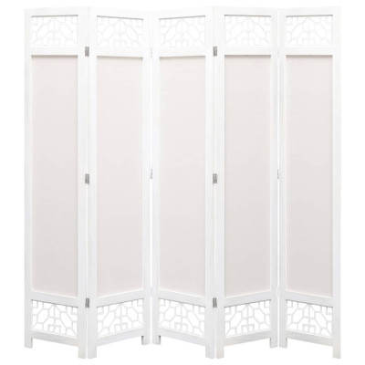 Paravan 5-delni krem 175x165 cm blago