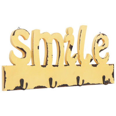 Stenski obešalnik za plašče SMILE 50x23 cm