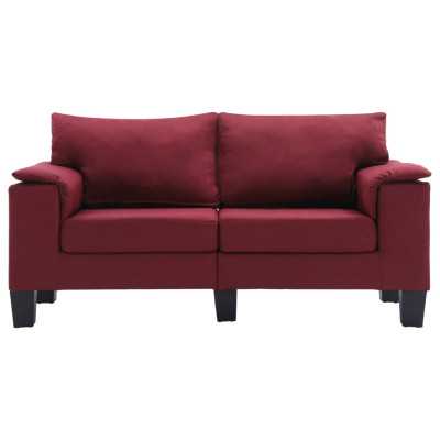 Kavč dvosed vinsko rdeče blago