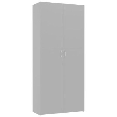 Omara za shranjevanje siva 80x35,5x180 cm inženirski les