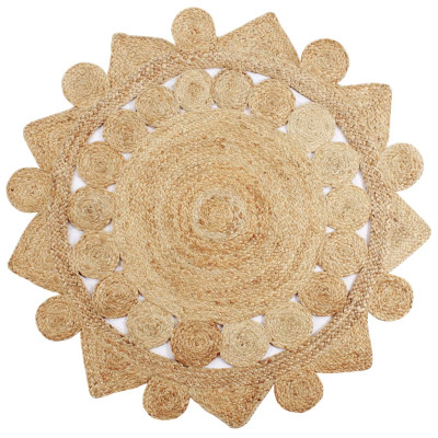 Preproga iz ročno pletene jute 150 cm