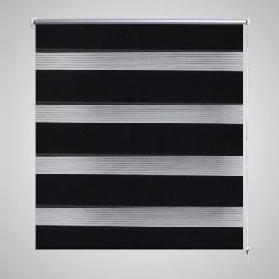 Črtasti Zebra Rolo / Senčilo velikost 90 x 150 cm Črna barva