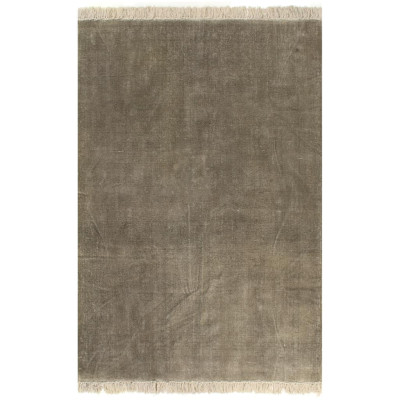 Kilim preproga iz bombaža 200x290 cm taupe