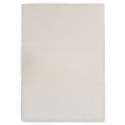 Preproga 80x150 cm umetno zajčje krzno krem