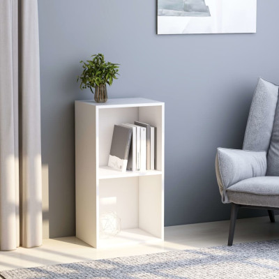 Knjižna omara bela 40x30x76,5 cm inženirski les