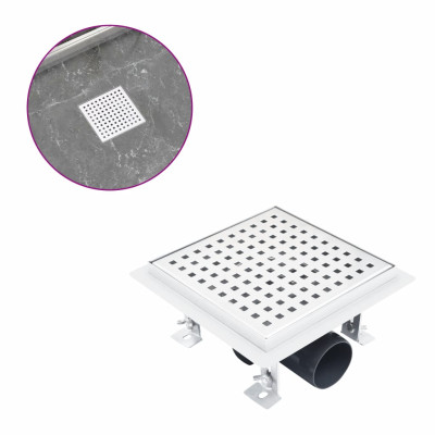 Kanaleta za tuš 18x18 cm nerjaveče jeklo