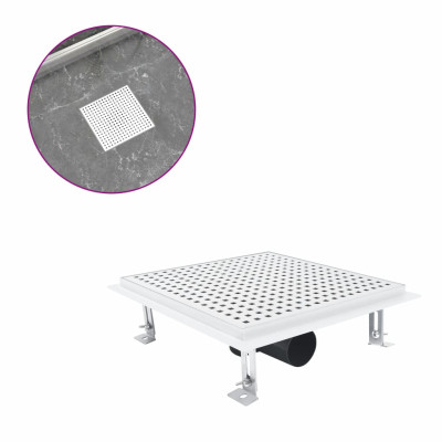 Kanaleta za tuš 28x28 cm nerjaveče jeklo