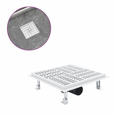 Kanaleta za tuš z vzorcem 28x28 cm nerjaveče jeklo