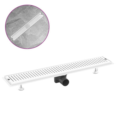 Kanaleta za tuš z režami 73x14 cm nerjaveče jeklo