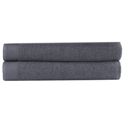 Kopalne brisače 2 kosa bombaž 450 gsm 100x150 cm antracitne