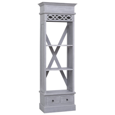 Visoka omarica 60x30x180 cm iz trdnega mahagonija