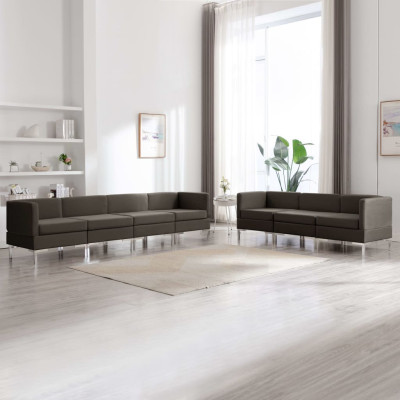 Sedežna garnitura 7-delna blago taupe