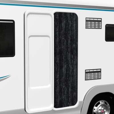 Zavesa proti mrčesu antracitna 118x220 cm šenilja