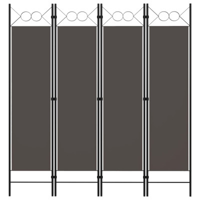 Paravan 4-delni antraciten 160x180 cm