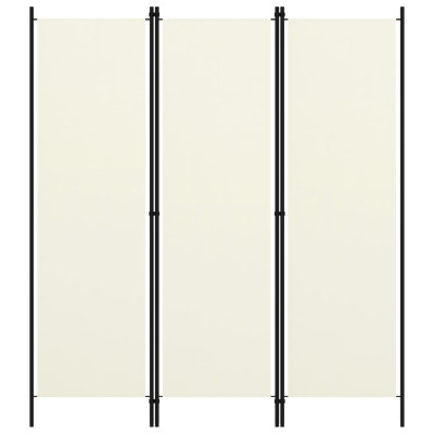 Paravan 3-delni bel 150x180 cm