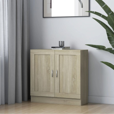 Knjižna omara sonoma hrast 82,5x30,5x80 cm iverna plošča