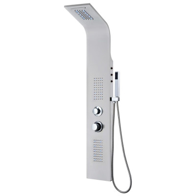 Panel za prhanje nerjaveče jeklo zaobljene oblike