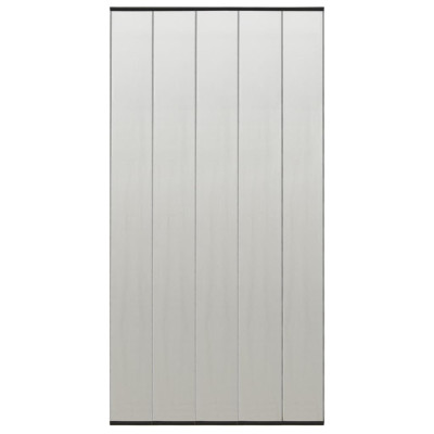 Mrežasta zavesa za vrata proti mrčesu 5-delna črna 120x240 cm