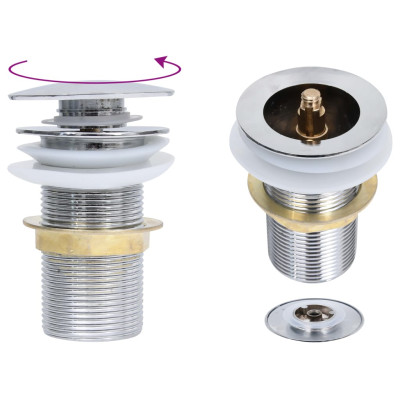 Sifon brez funkcije proti prelivanju krom 6,4x6,4x9,1 cm