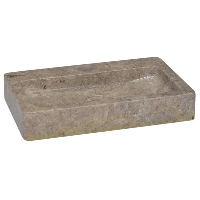 Stenski umivalnik siv 38x24x6,5 cm marmor