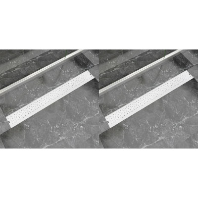 Kanaleta za tuš 2 kosa mehurčki 930x140 mm nerjaveče jeklo