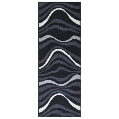 Tepih tekač črn 80x250 cm