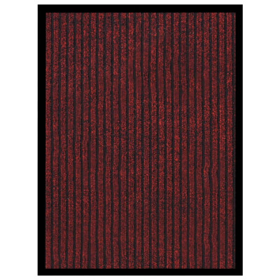 Predpražnik črtast rdeč 40x60 cm