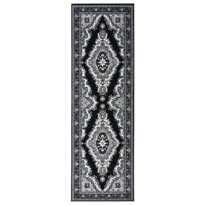 Tepih tekač BCF črn 60x200 cm