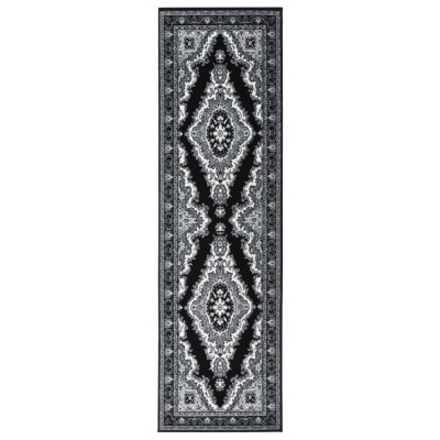 Tepih tekač BCF črn 80x300 cm