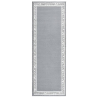 Tepih tekač BCF siv z motivom 80x200 cm