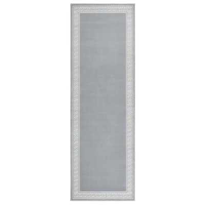 Tepih tekač BCF siv z motivom 80x250 cm