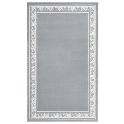 Tepih tekač BCF siv z motivom 100x150 cm