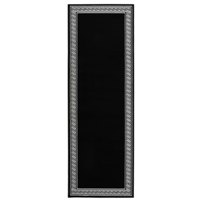 Tepih tekač BCF črn z motivom 80x200 cm