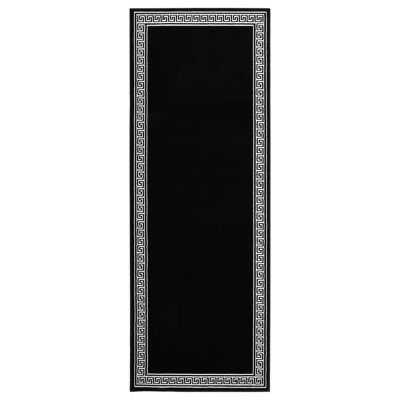 Tepih tekač BCF črn z motivom 100x250 cm