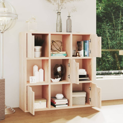 Knjižna omara sonoma hrast 88,5x27,5x88 cm iverna plošča