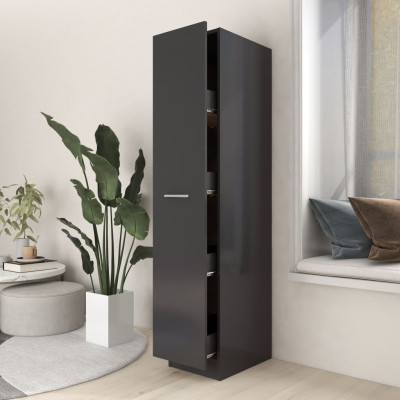 Lekarniška omara siva 30x42,5x150 cm iverna plošča