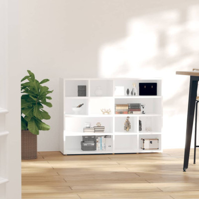 Stranska omarica bela 97x32x72 cm iverna plošča