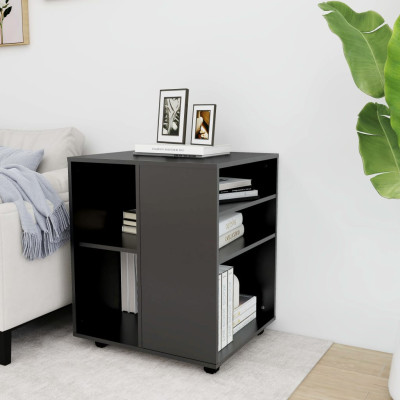 Omarica na kolesih siva 60x53x72 cm iverna plošča