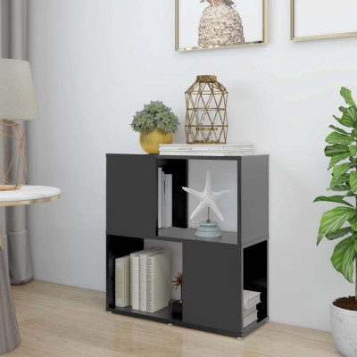 Knjižna omara siva 60x24x63 cm iverna plošča