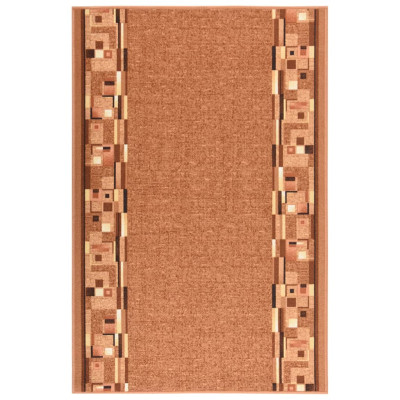Tepih tekač rjav 100x150 cm protizdrsen
