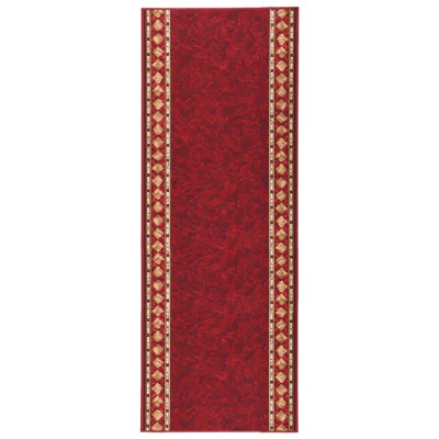 Tepih tekač rdeč 80x250 cm protizdrsen