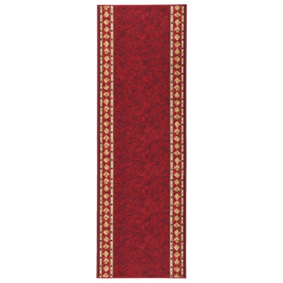 Tepih tekač rdeč 80x300 cm protizdrsen