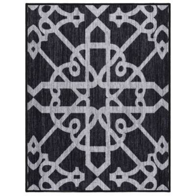 Tepih tekač črn 80x100 cm