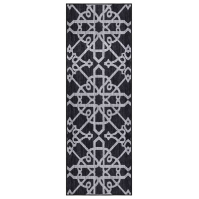 Tepih tekač črn 80x250 cm