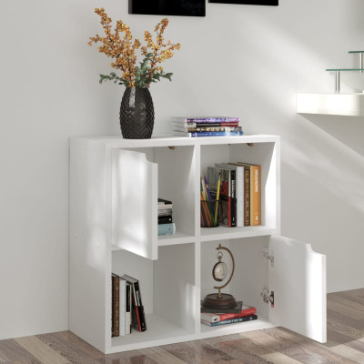 Knjižna omara bela 60x27,5x59,5 cm iverna plošča