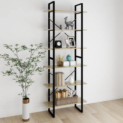 Visoka omara sonoma hrast 80x30x210 cm iverna plošča